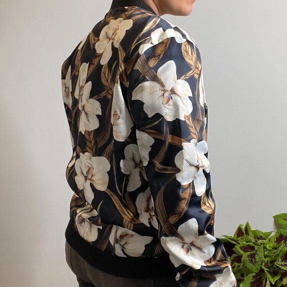 Kaffe Floral Bomber Jacket -M- - Picture 7 of 10